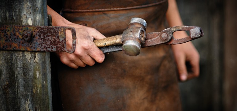 Richard at work in the Forge