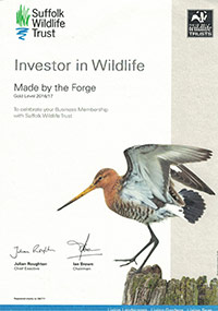 Made by the Forge is an ‘Investor in Wildlife’