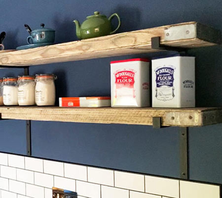 Iron shelf brackets